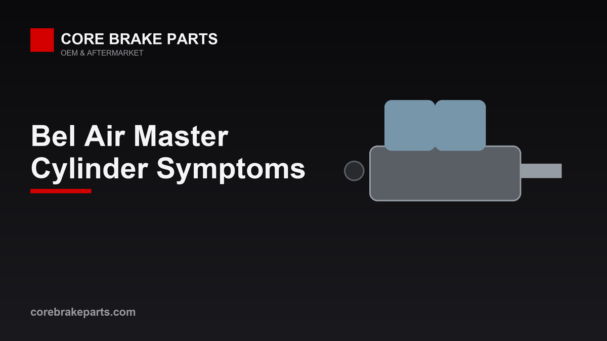 Brake master cylinder for a 1955-1958 Chevrolet Bel Air