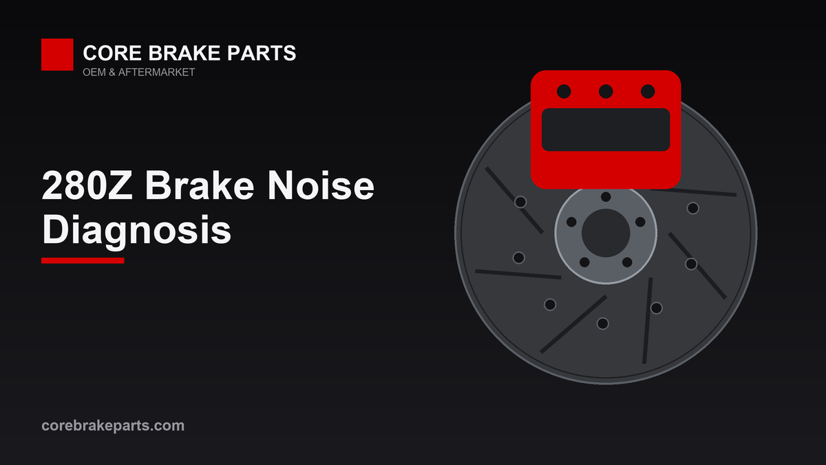 Brake caliper and rotor illustrating 1975-1978 Nissan 280Z brake noise diagnosis