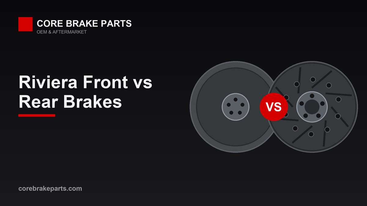 1979-1985 Buick Riviera front disc and rear drum or disc brake comparison