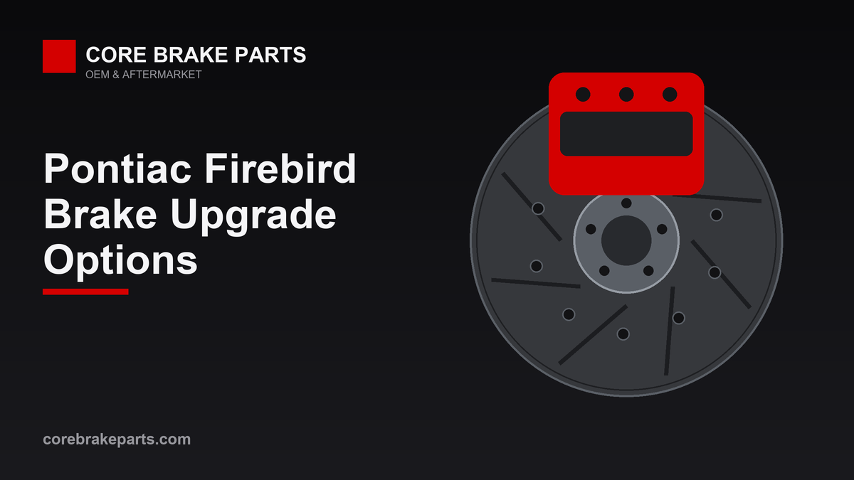 Performance brake caliper and rotor for a 1984-1996 Pontiac Firebird brake upgrade