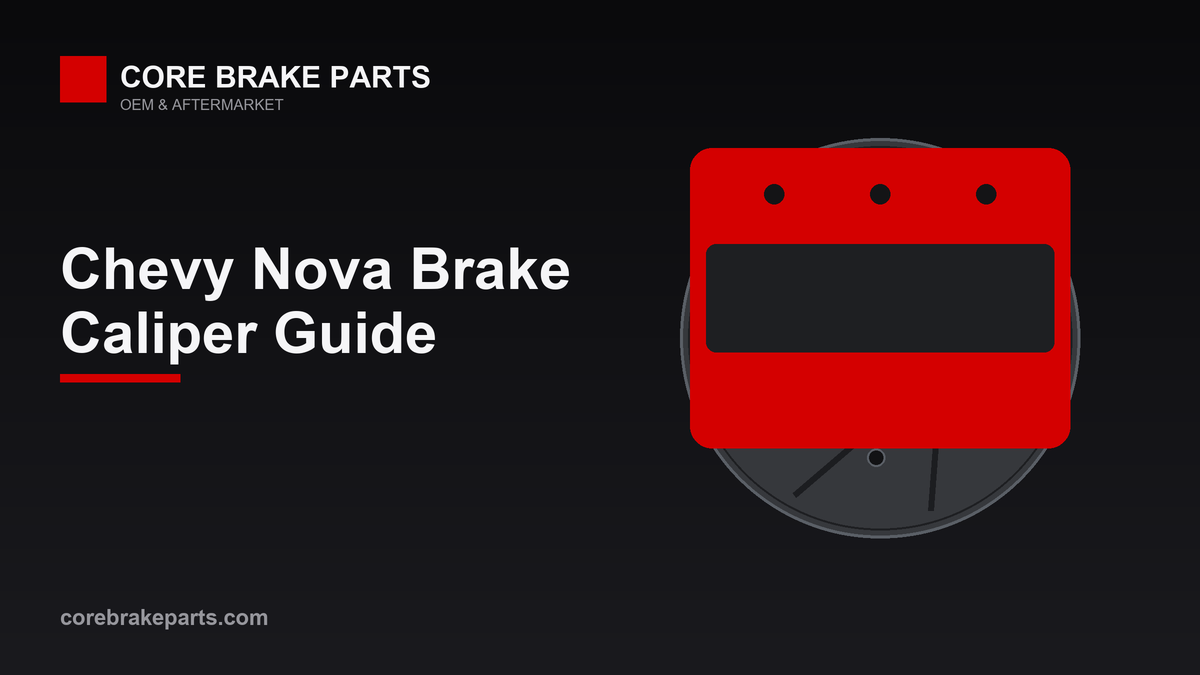 Brake caliper illustration for the 1986-1988 Chevrolet Nova