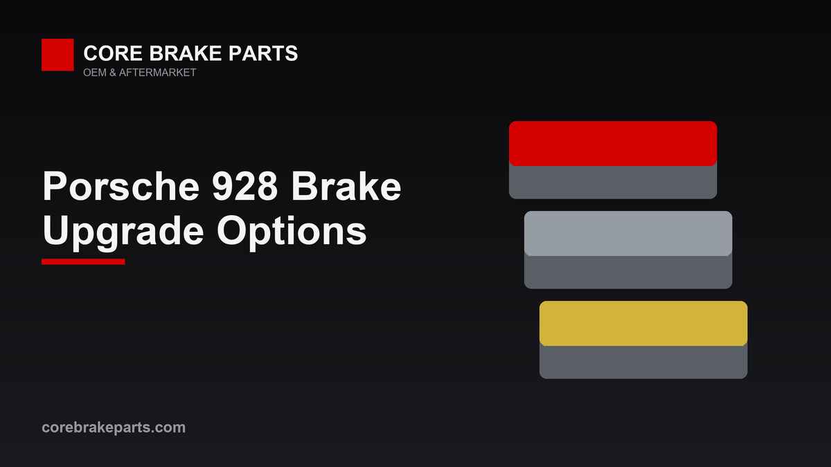 Performance brake pads for the 1986-1991 Porsche 928