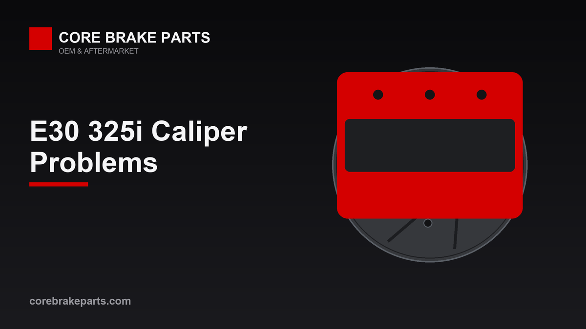 BMW E30 325i brake caliper problems and replacement guide