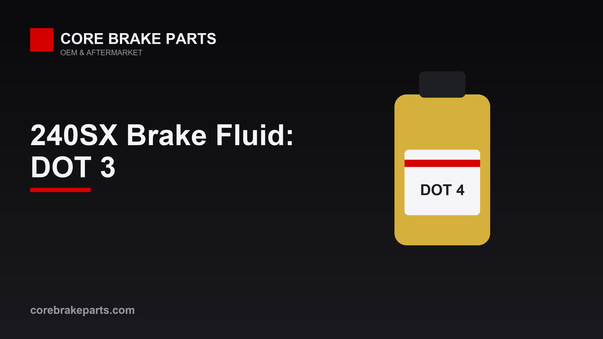 Nissan 240SX brake fluid type DOT 3 and flush interval guide