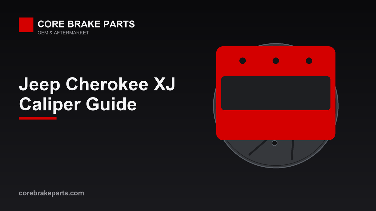 Front brake caliper illustration for the 1990-1999 Jeep Cherokee XJ