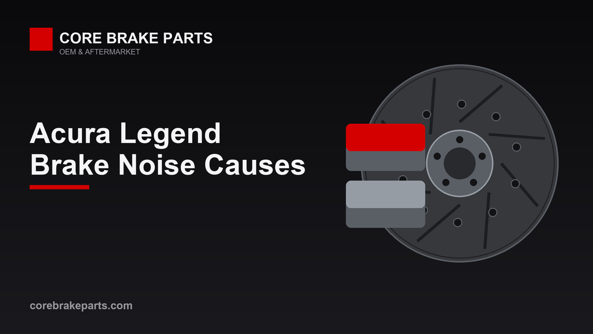 Brake pads and rotors for a 1991-1995 Acura Legend