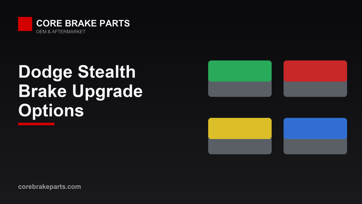 EBC brake pad compound comparison for the 1991-1996 Dodge Stealth