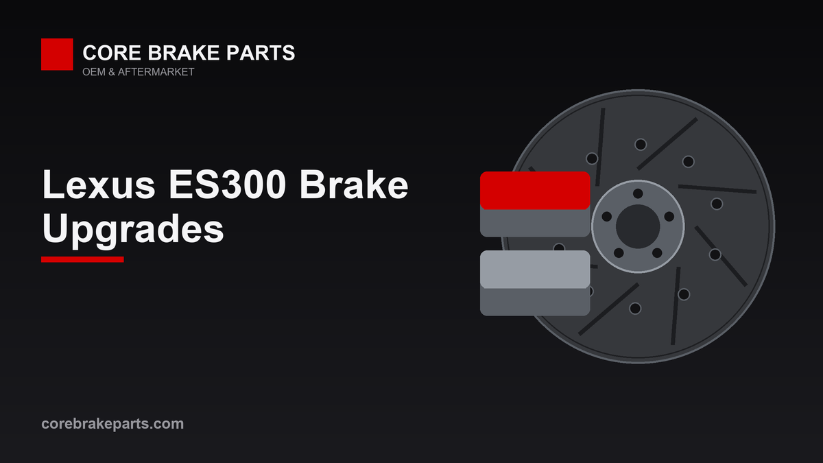 Performance brake pads and slotted rotor for Lexus ES300