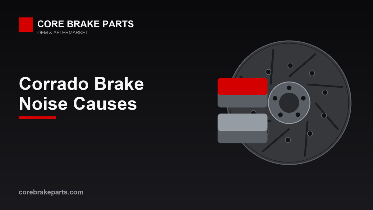 Brake pads and rotor illustrating 1992 Volkswagen Corrado brake noise causes