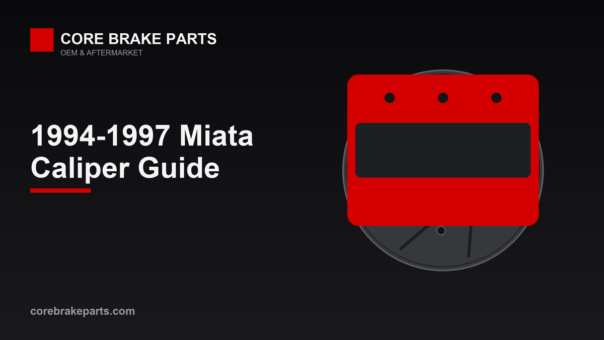 Brake caliper illustration for the 1994-1997 Mazda Miata caliper guide