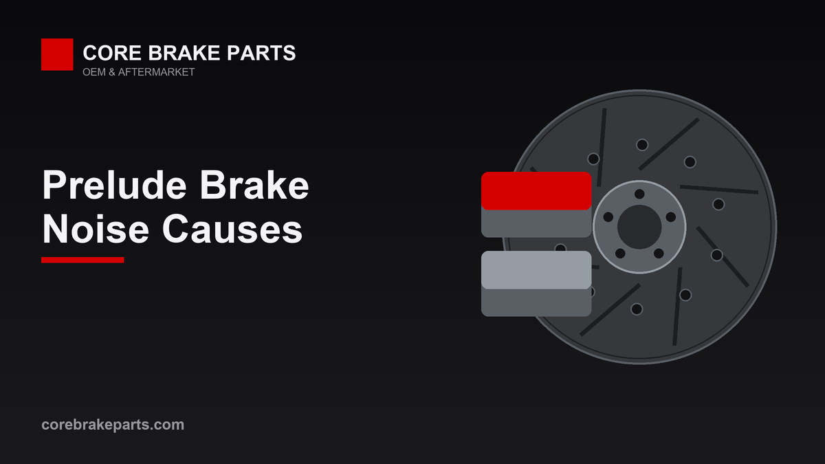 Brake pads and rotors illustrating 1997-2001 Honda Prelude brake noise causes