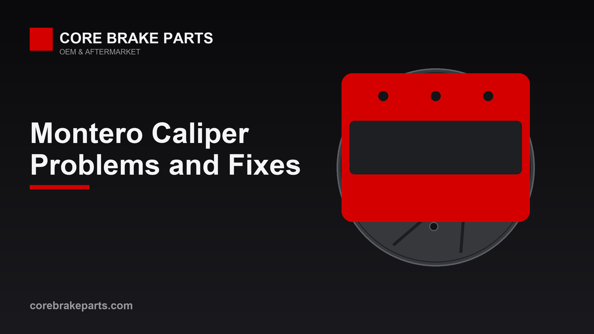 Brake caliper illustration for a 1997-2001 Mitsubishi Montero caliper repair guide