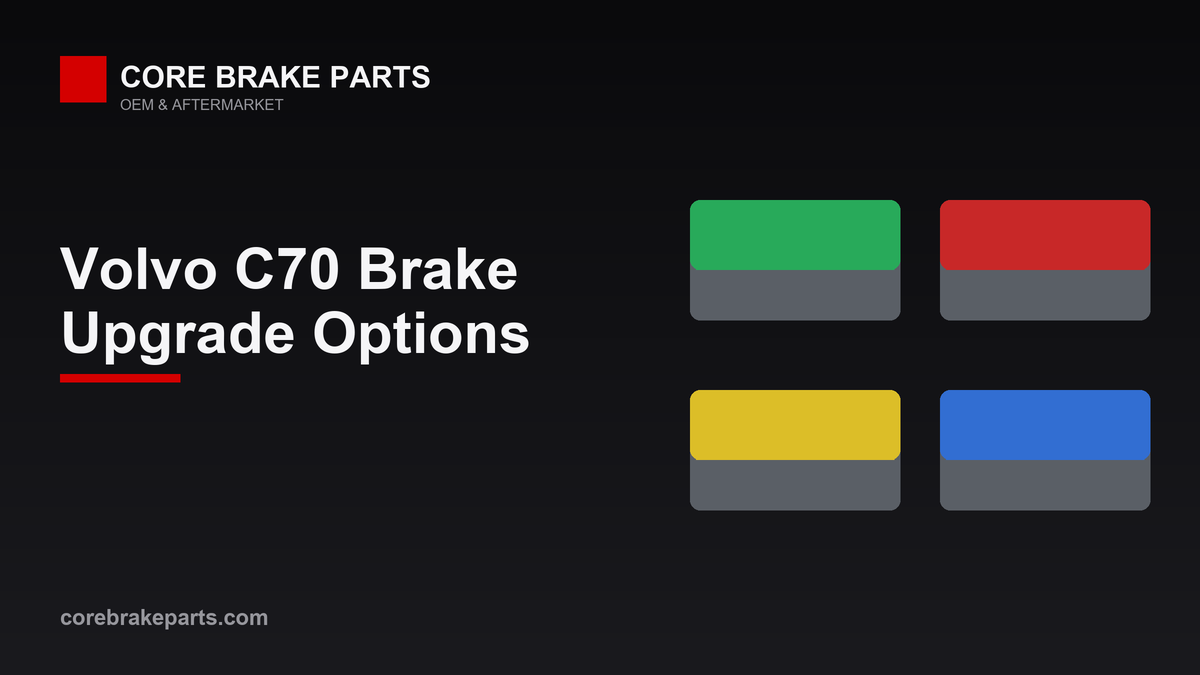 EBC Redstuff and Yellowstuff brake pads for the 1998-2005 Volvo C70