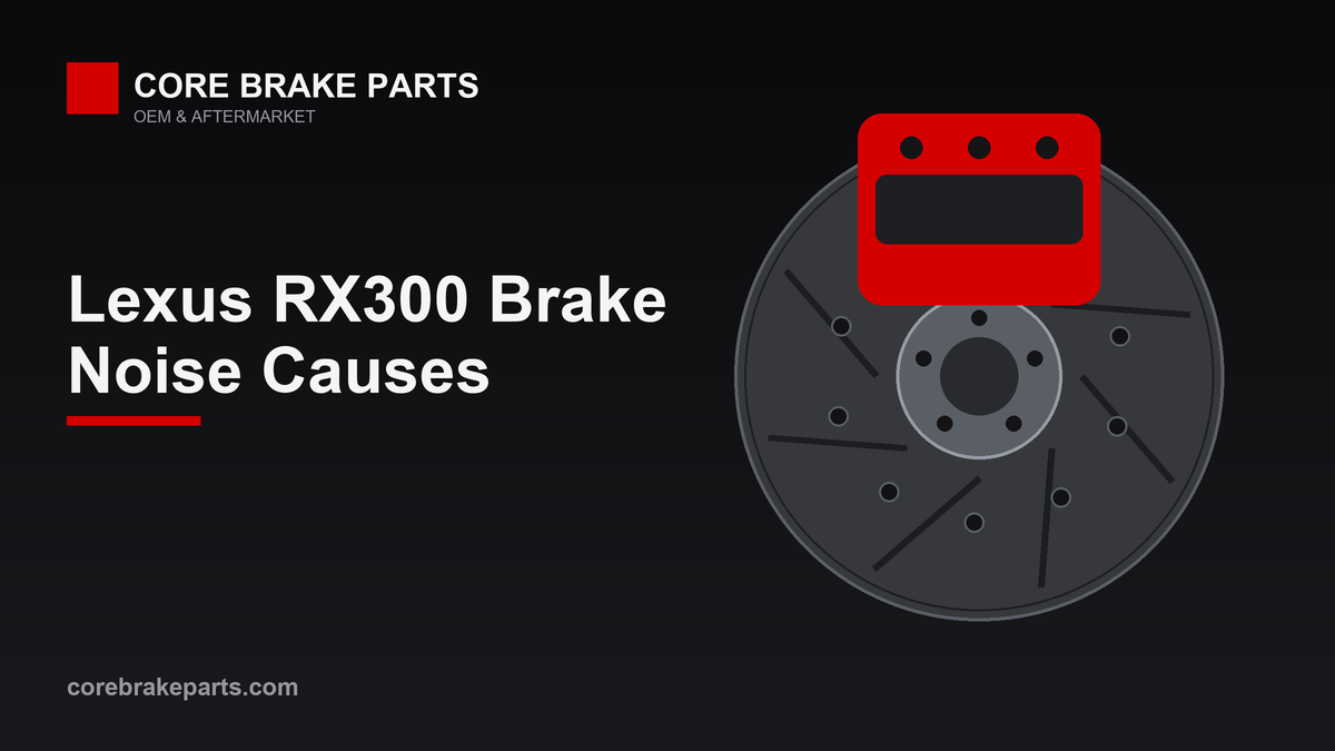 Brake caliper and rotor illustrating 1999-2000 Lexus RX300 brake noise causes