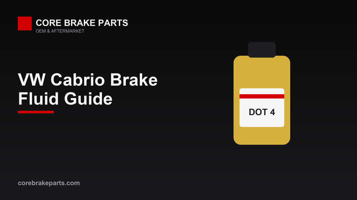 DOT 4 brake fluid guide for the 1999-2002 Volkswagen Cabrio