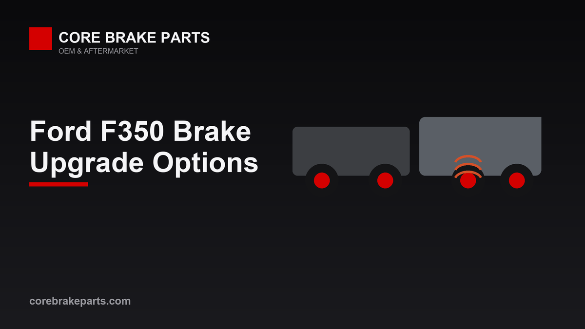 Ford F350 Super Duty brake upgrade options for towing