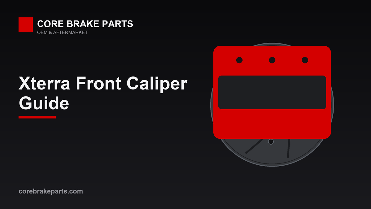 Front brake caliper for a 2000-2004 Nissan Xterra