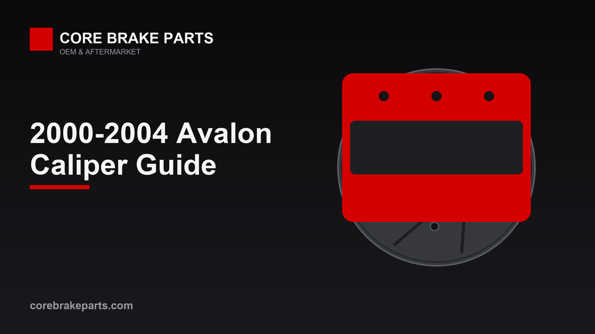Brake caliper illustration for the 2000-2004 Toyota Avalon caliper problems and replacement guide