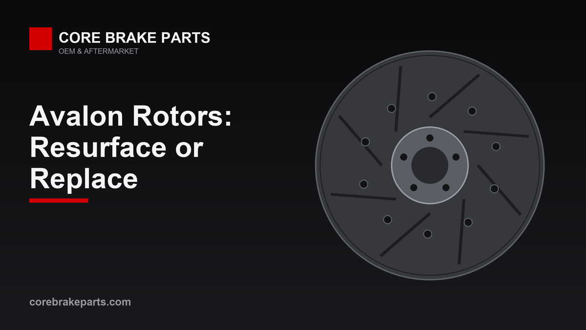 Front and rear brake rotors for a 2000-2004 Toyota Avalon