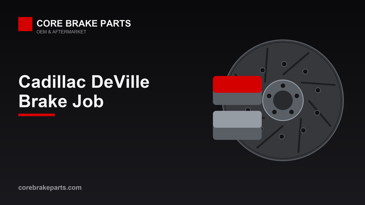 Brake pads and rotors for a 2000-2005 Cadillac DeVille brake job