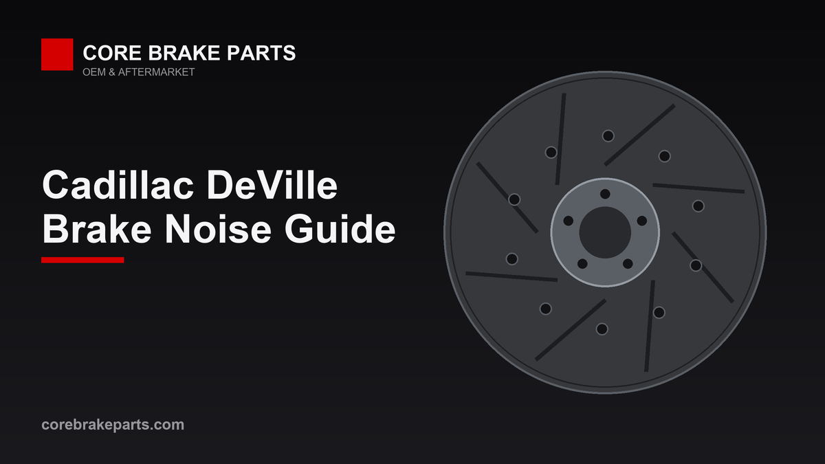 Brake rotor and pad illustration for 2000-2005 Cadillac DeVille brake noise diagnosis