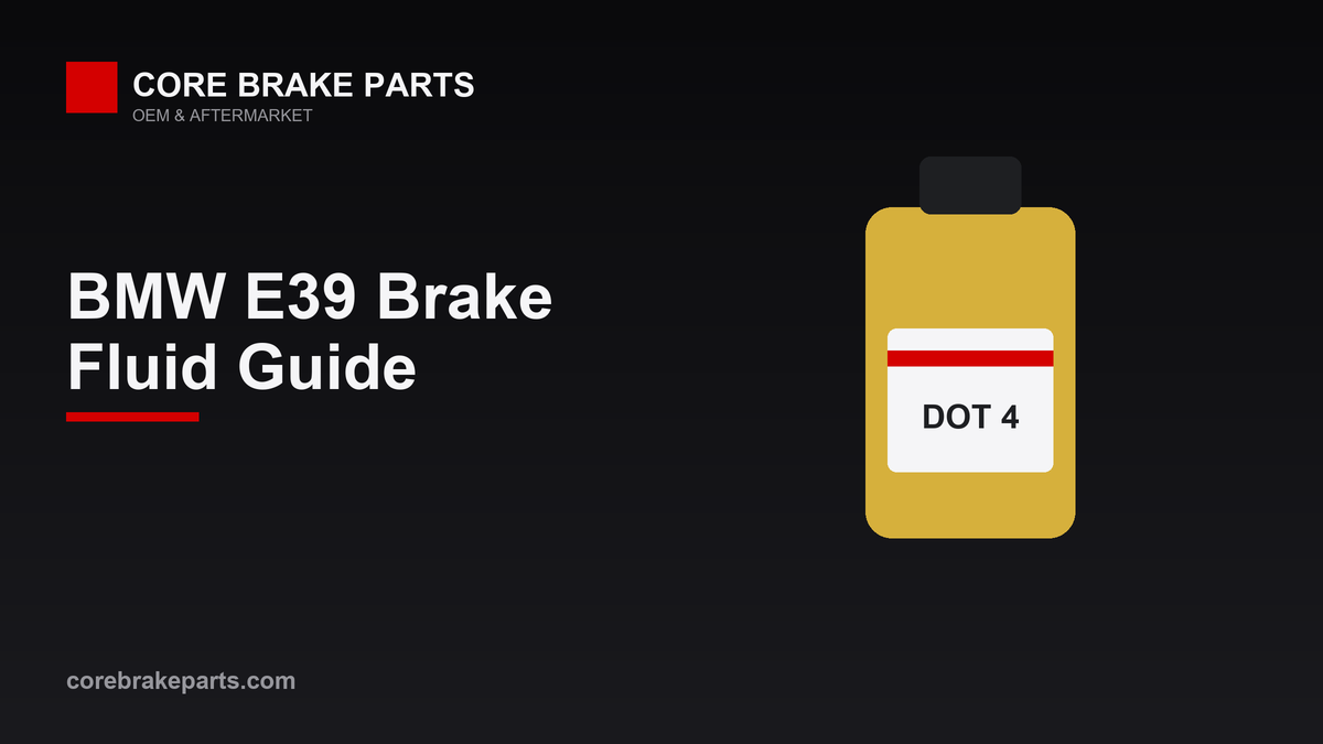 Brake fluid guide for the 2001-2003 BMW E39 5 Series