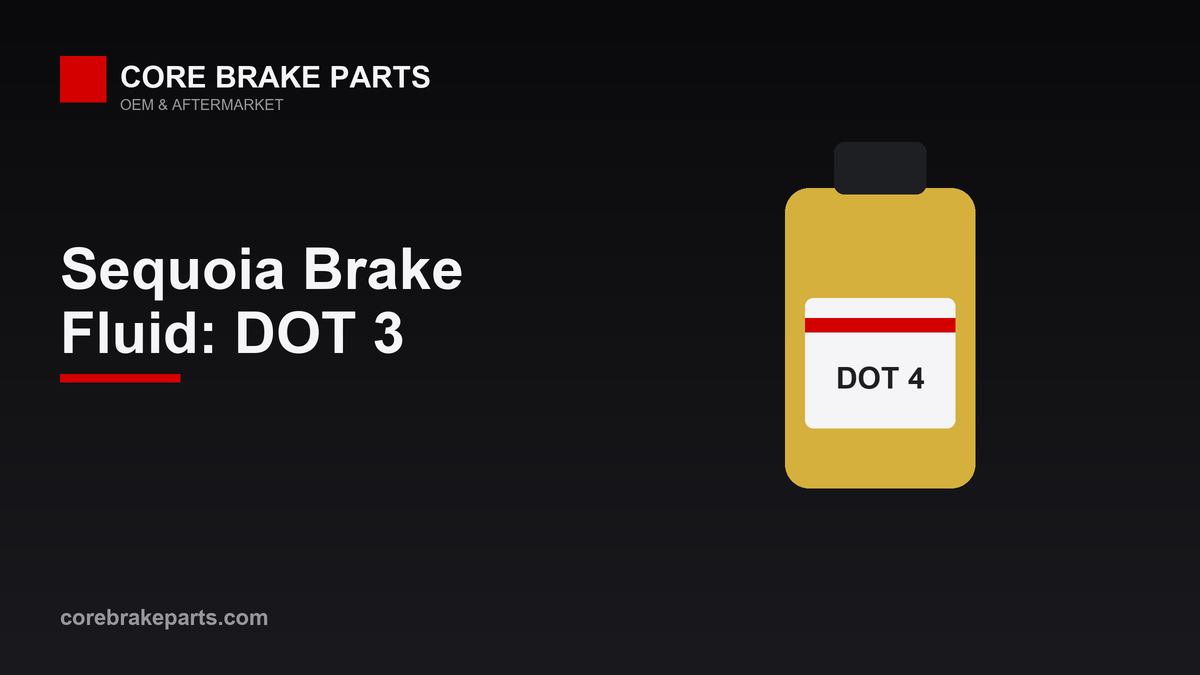 DOT 3 brake fluid for the 2001-2007 Toyota Sequoia