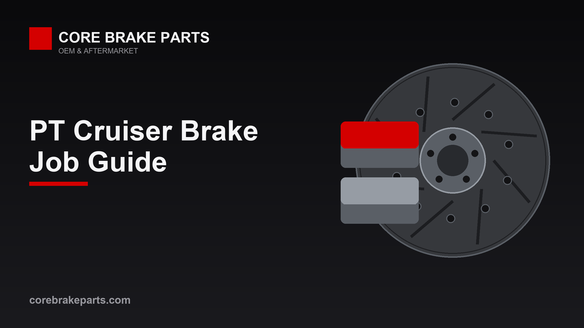 Brake pads and rotors for a 2001-2010 Chrysler PT Cruiser brake job