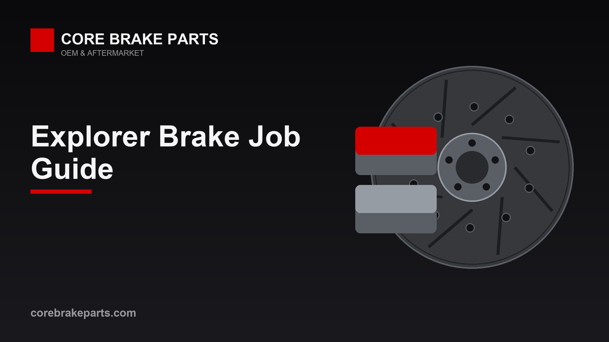 Brake pads and rotors for a 2002-2005 Ford Explorer and Mercury Mountaineer brake job