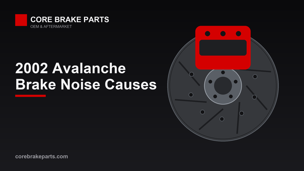Brake caliper and rotor illustrating 2002 Chevrolet Avalanche brake noise causes