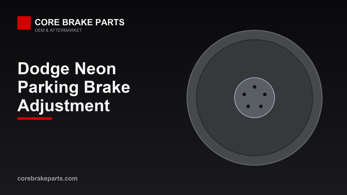 Rear drum brake and parking brake shoes for a 2003-2005 Dodge Neon