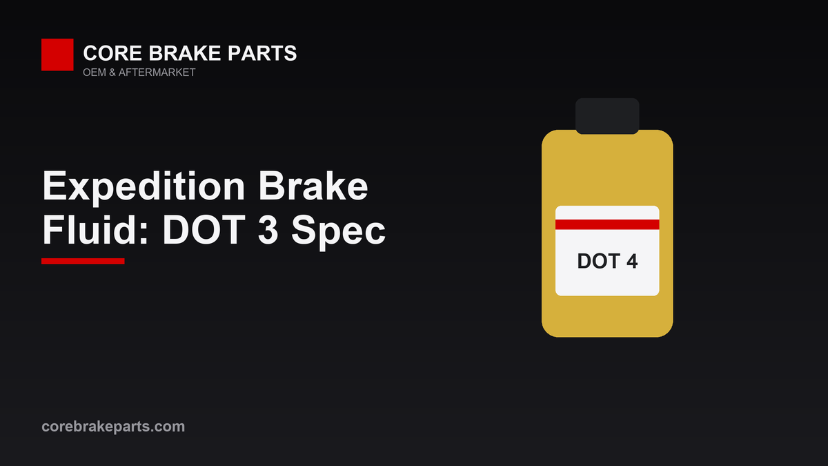 2003-2006 Ford Expedition DOT 3 brake fluid type and flush interval guide