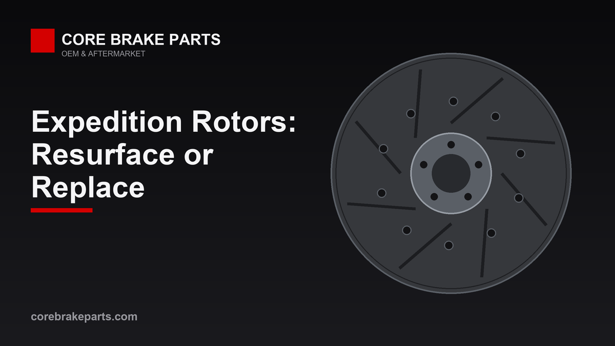Front and rear brake rotors for a 2003-2006 Ford Expedition