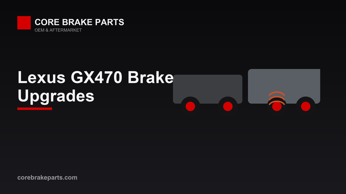 Lexus GX470 brake upgrade options with slotted rotors and pads