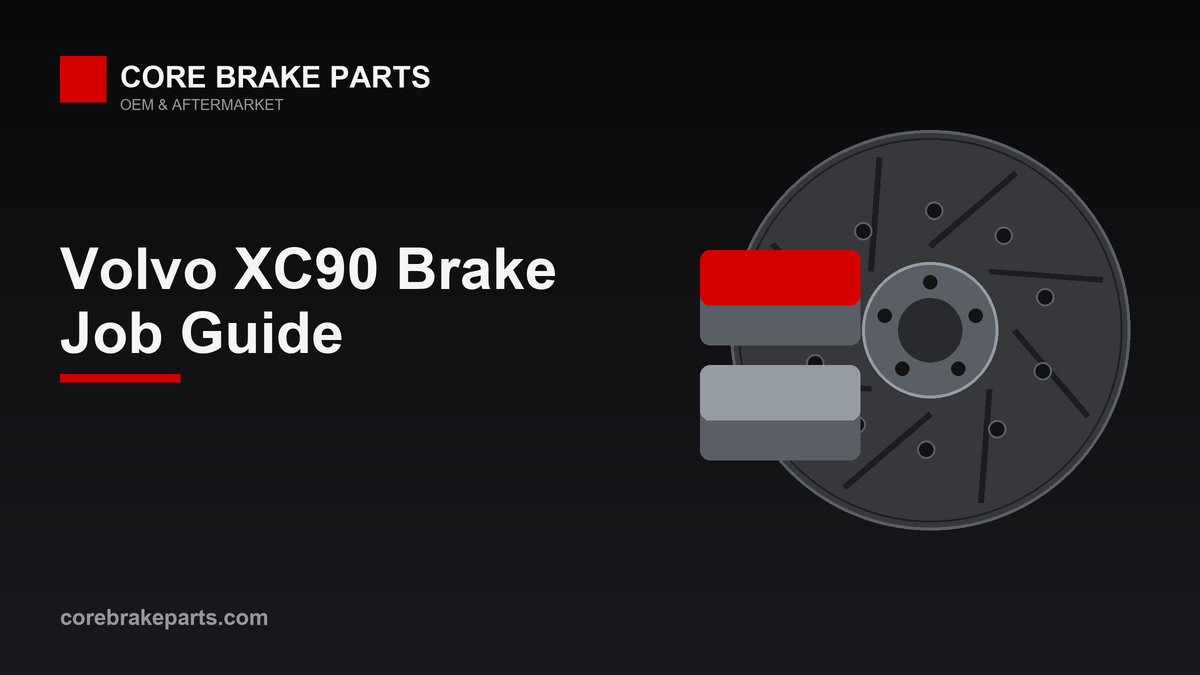 Brake pads and rotors for a 2003-2014 Volvo XC90 brake job