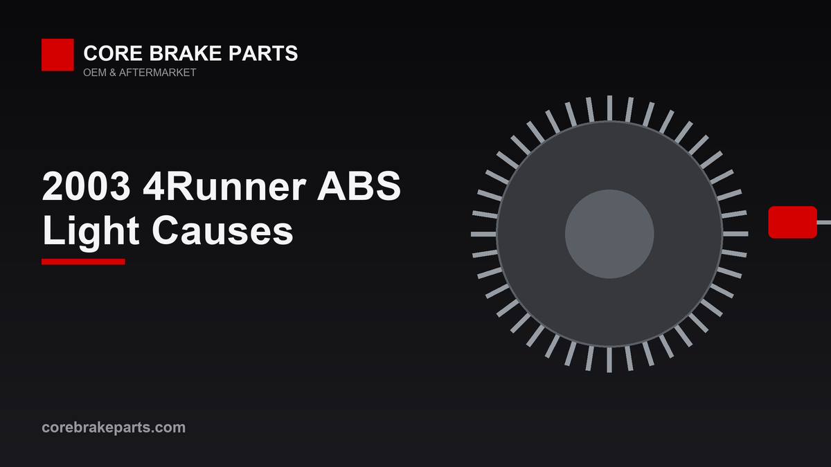 ABS warning light causes on a 2003 Toyota 4Runner