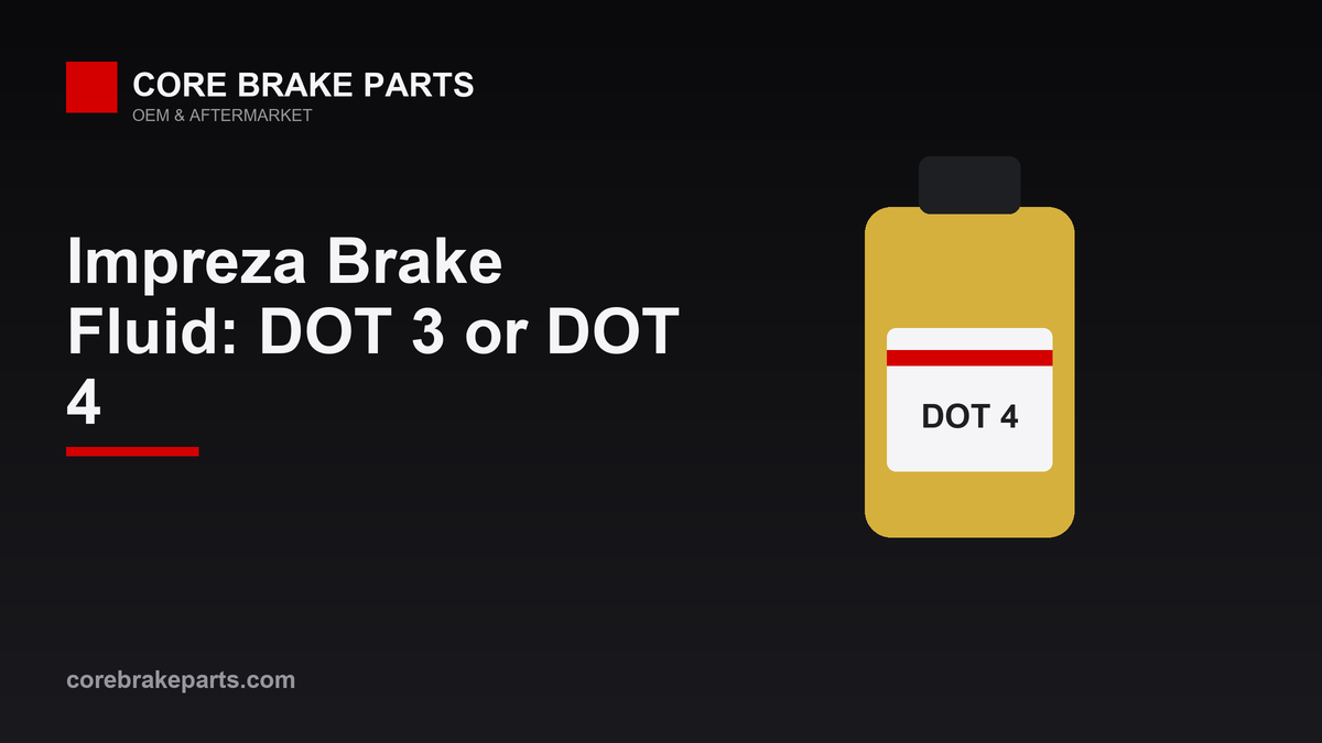 2004-2007 Subaru Impreza brake fluid type and flush interval guide