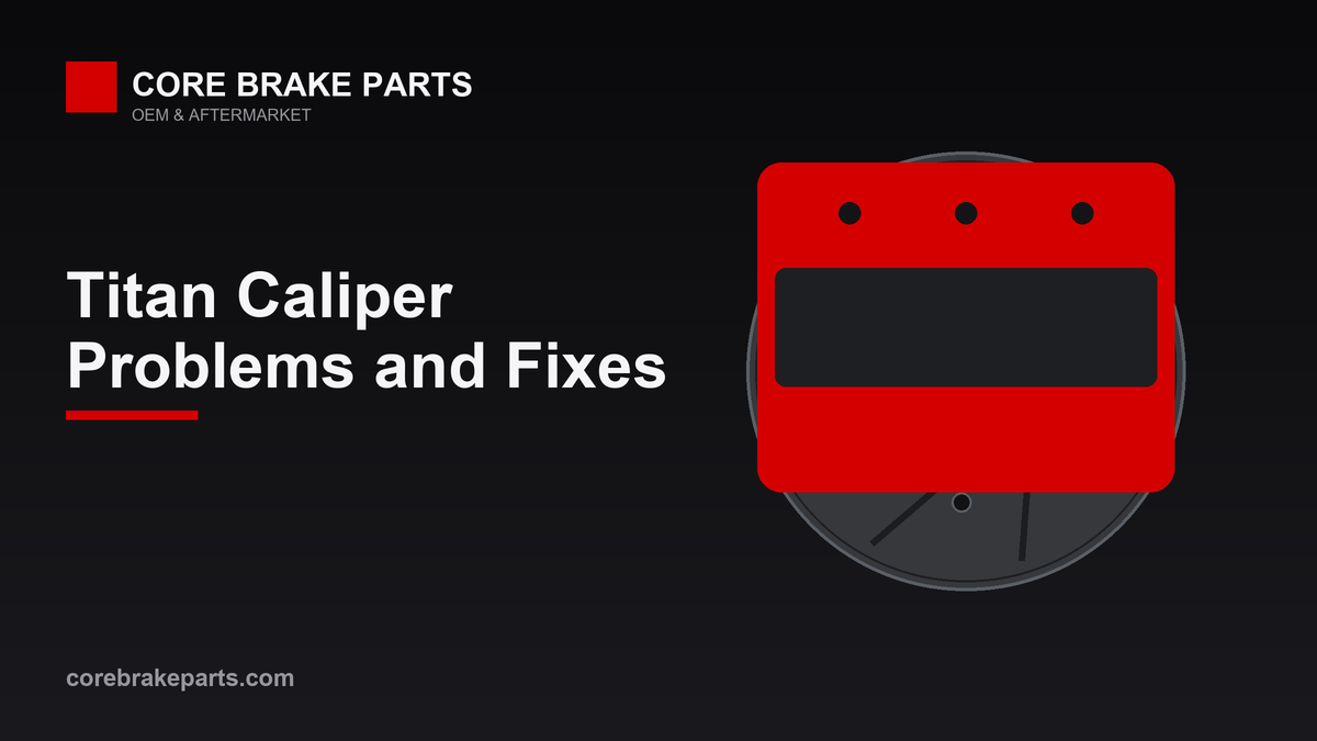 Nissan Titan brake caliper on rotor
