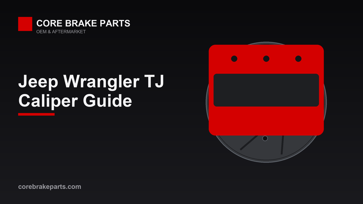 Disc brake caliper for a 2005-2006 Jeep Wrangler TJ
