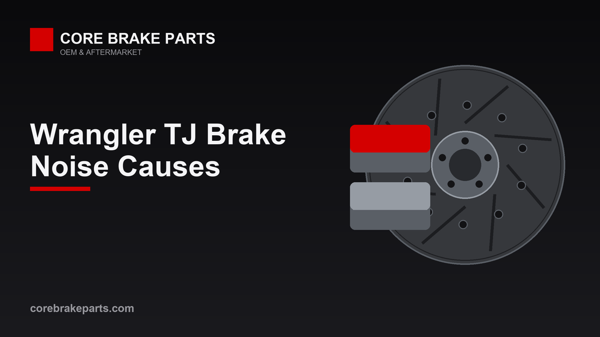 Brake pads and rotors for a 2005-2006 Jeep Wrangler TJ