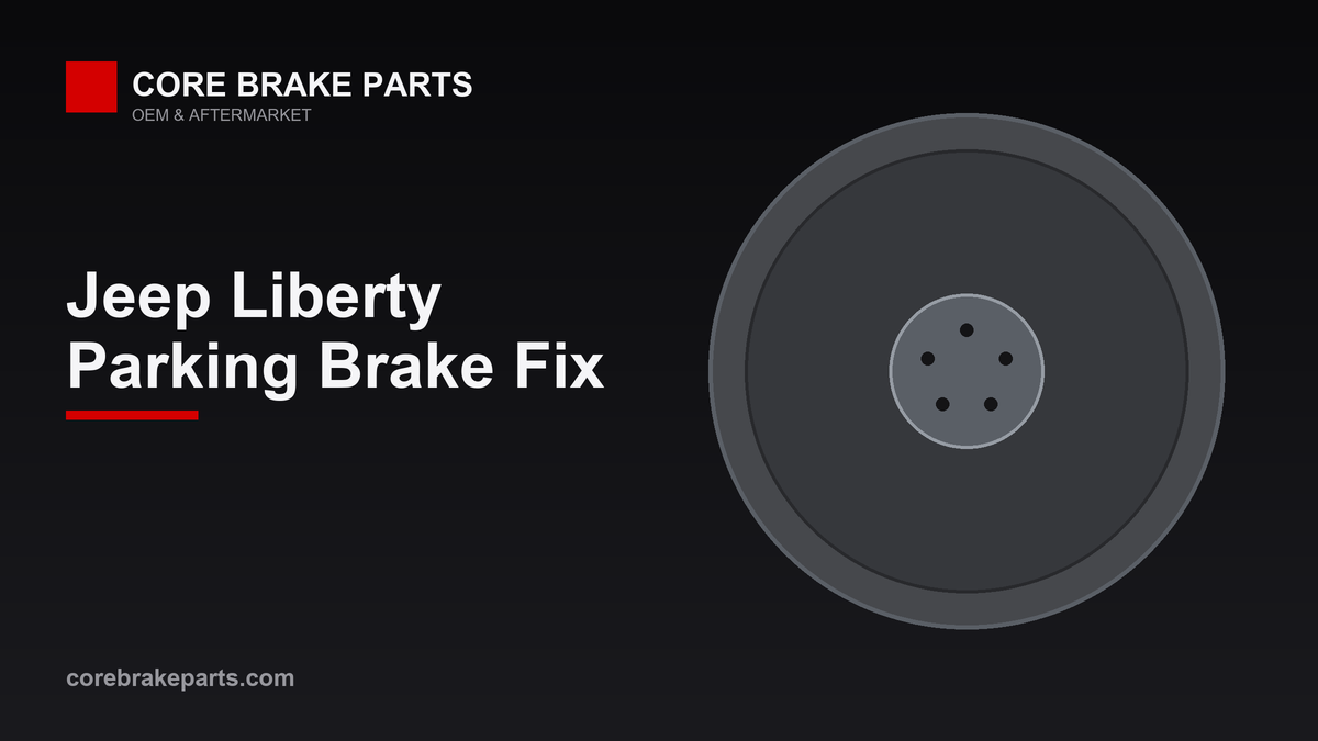 Drum-in-hat parking brake shoes for a 2005-2007 Jeep Liberty