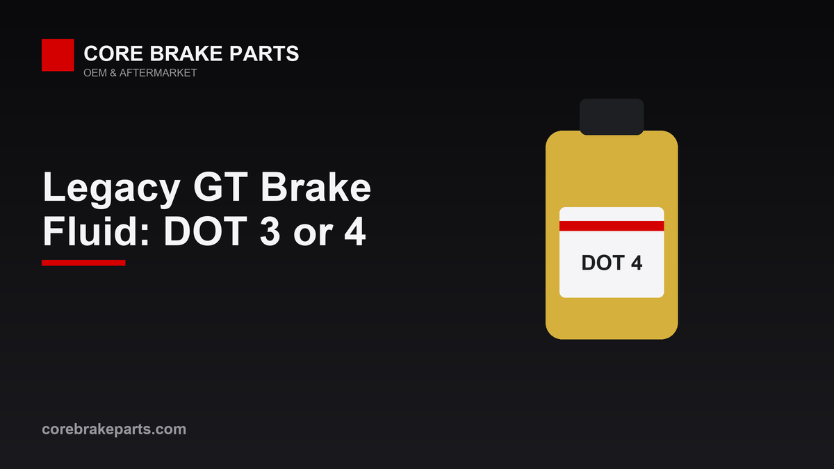 Brake fluid spec and flush interval for the 2005-2008 Subaru Legacy GT