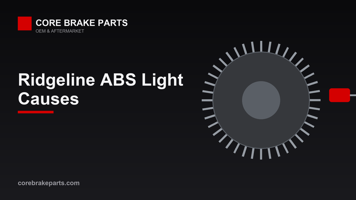 Honda Ridgeline ABS warning light causes and fixes
