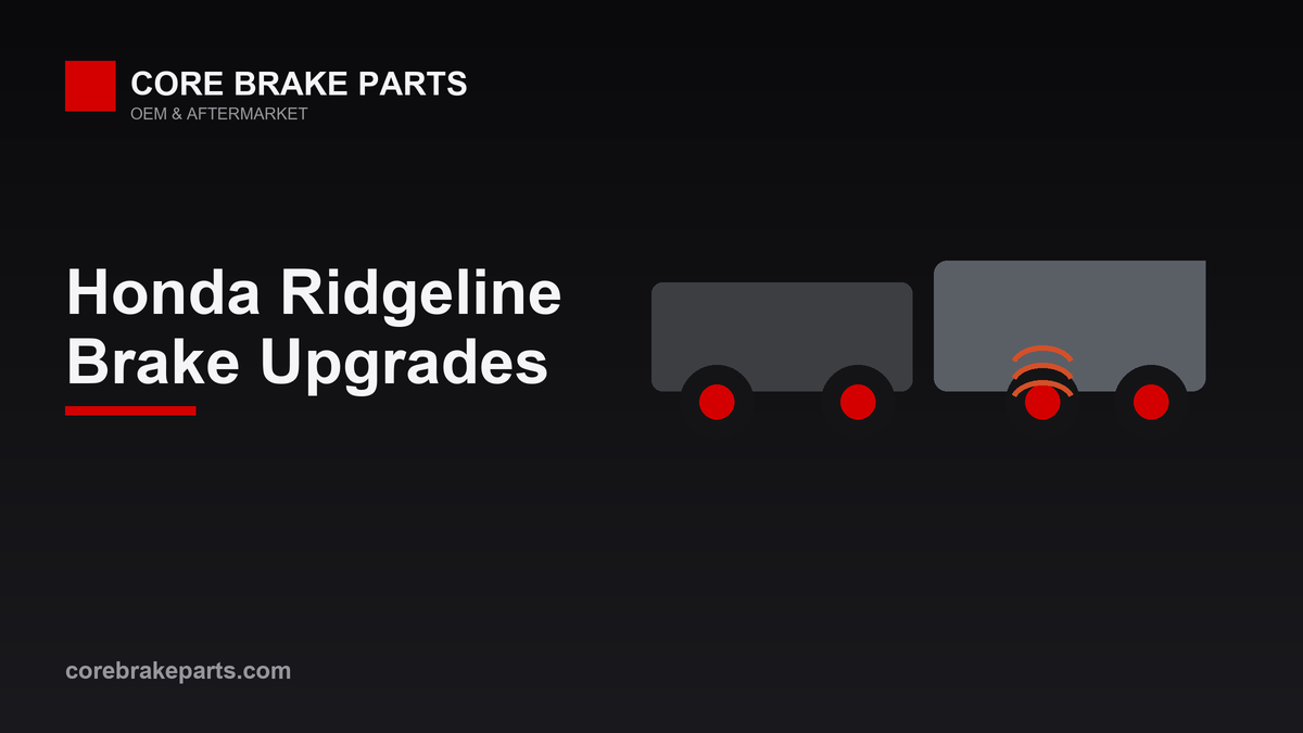 Honda Ridgeline brake upgrade guide graphic