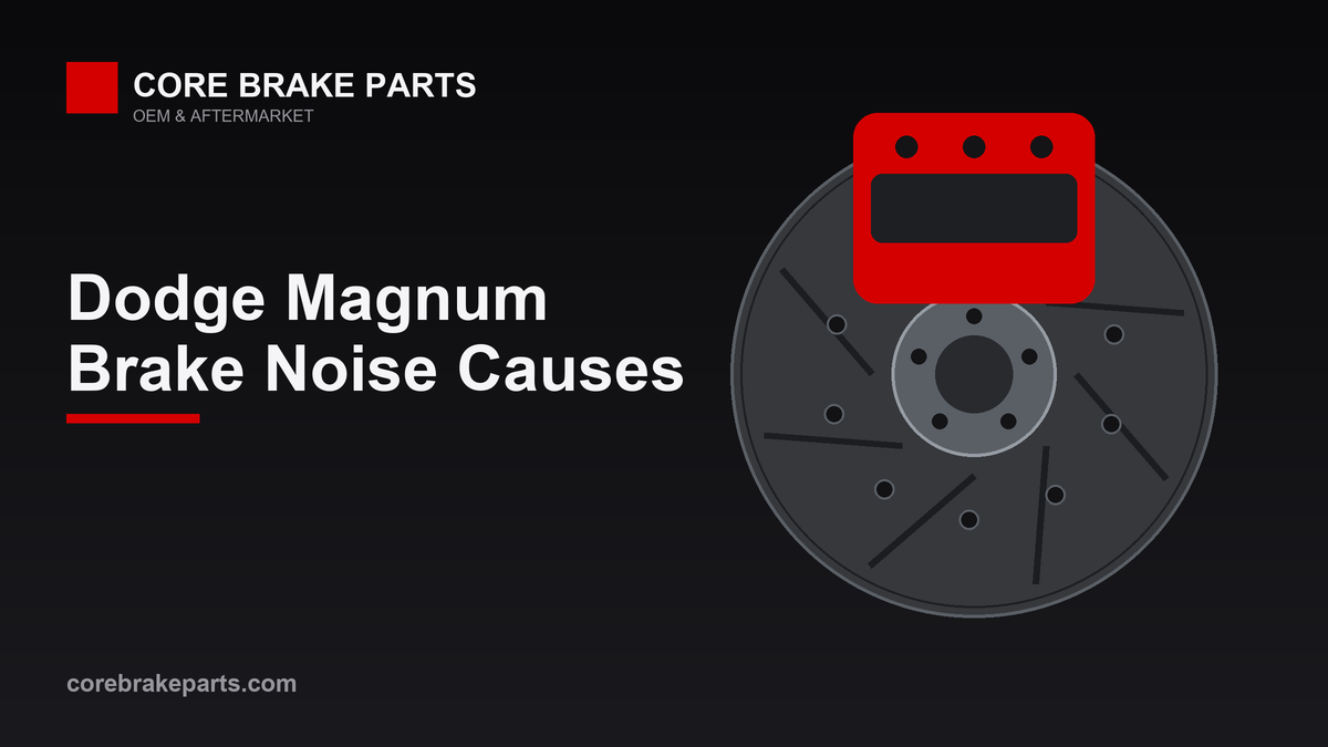 Brake caliper and rotor illustration for Dodge Magnum brake noise guide