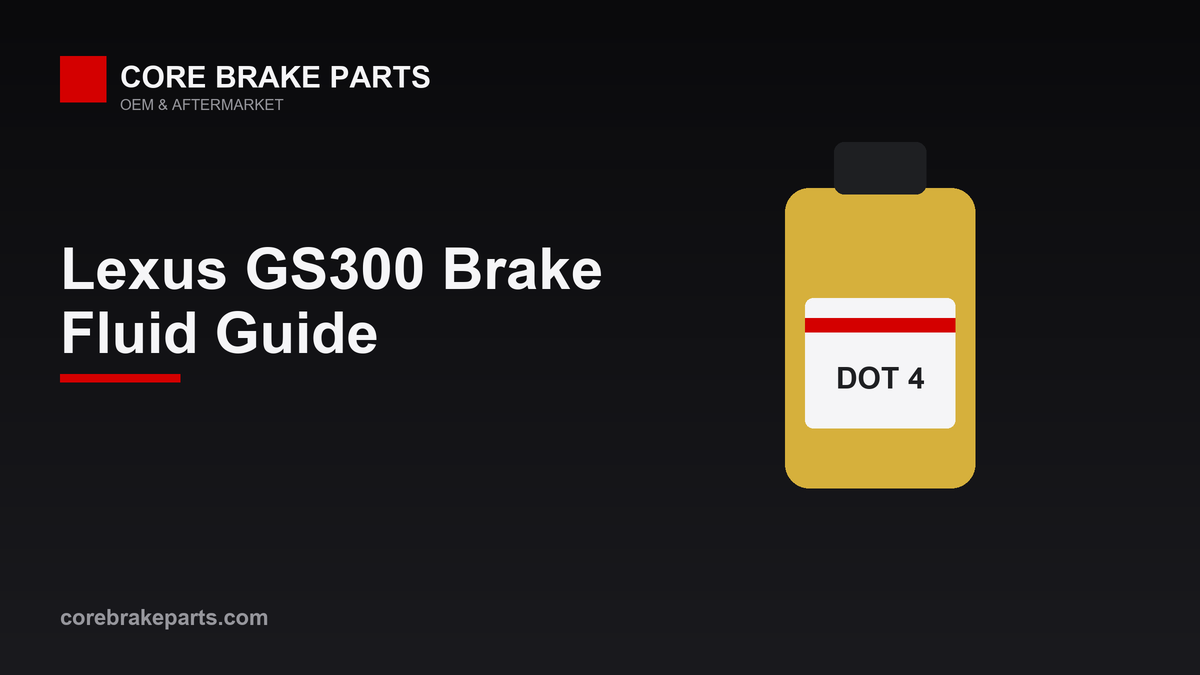 Brake fluid guide for the 2006-2007 Lexus GS300