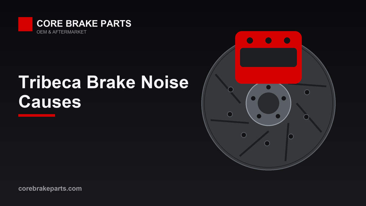Brake caliper and rotor illustrating 2006-2007 Subaru Tribeca brake noise causes