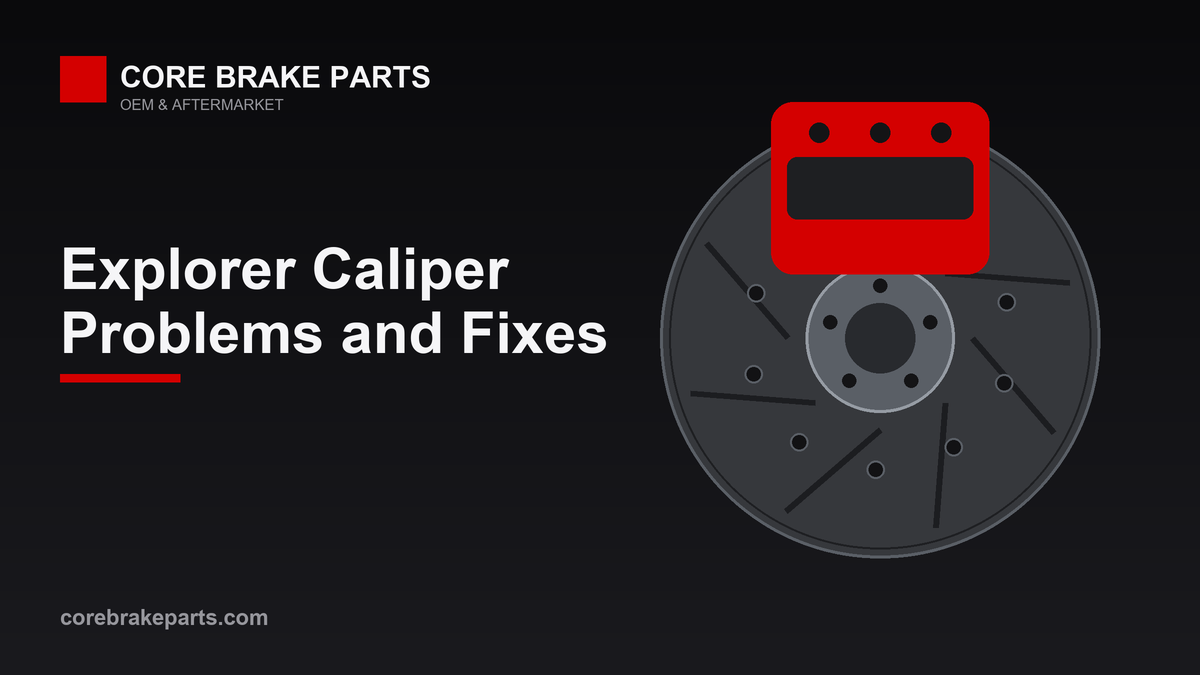 Brake caliper and rotor for a 2006-2010 Ford Explorer