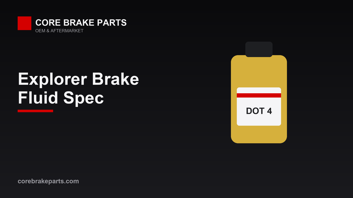 2006-2010 Ford Explorer DOT 3 brake fluid type and flush interval