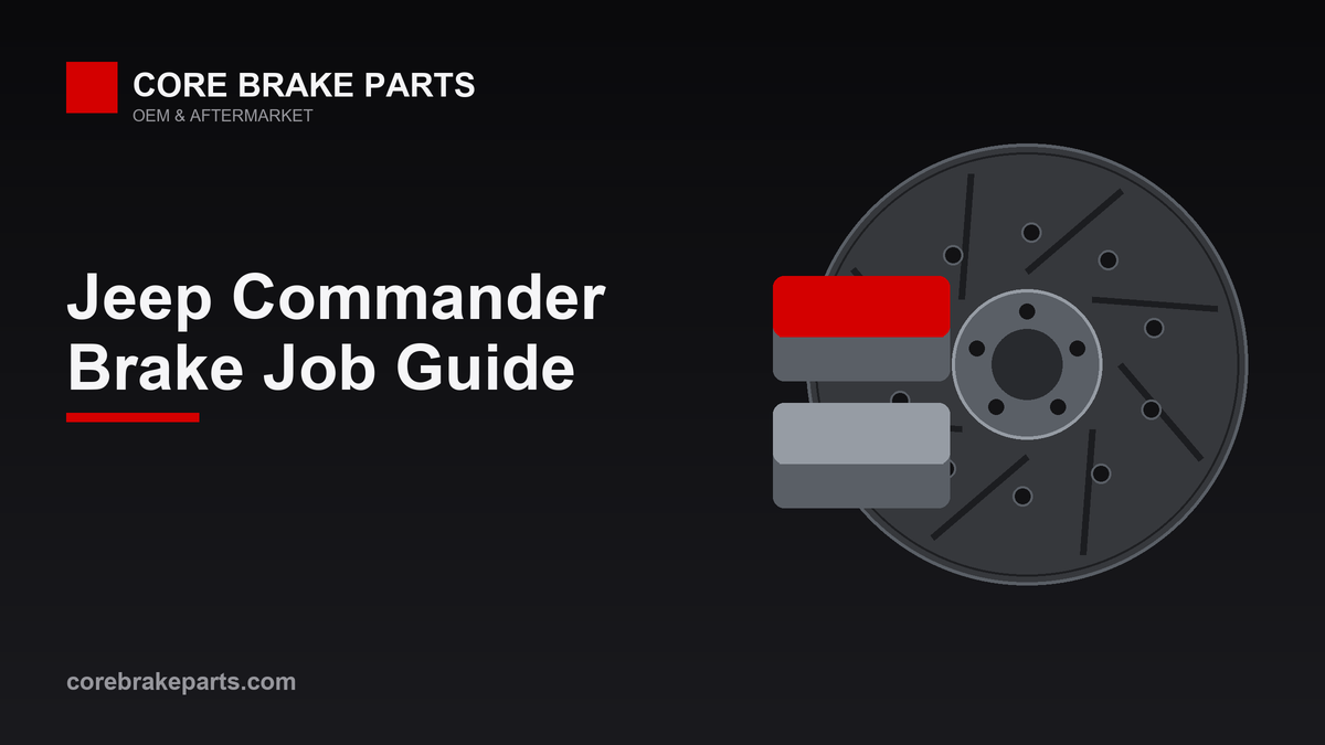 Brake pads and rotors for a 2006-2010 Jeep Commander brake job